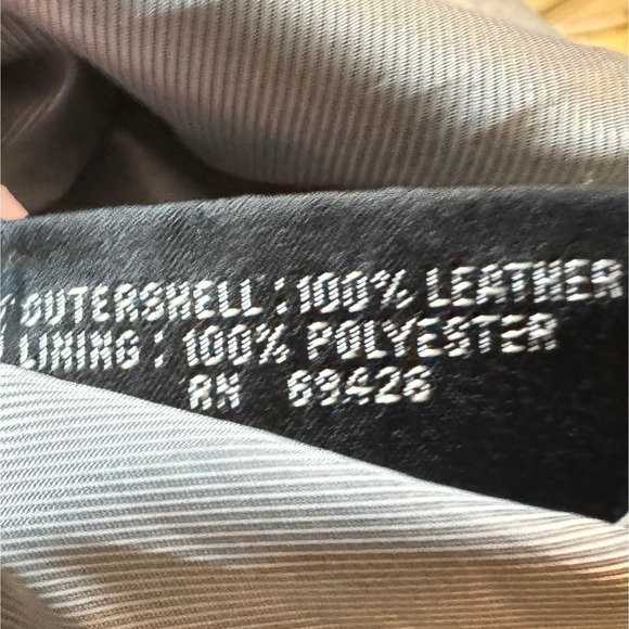 Pelle Studio Wilsons Leather Jacket Womens Medium Black Button Front Career - Picture 8 of 9